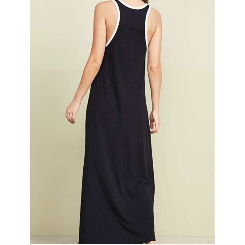 SUNDRY Ringer Maxi Dress Racerback Tank Jersey Knit Women's Size 2 = Medium - Picture 3 of 13